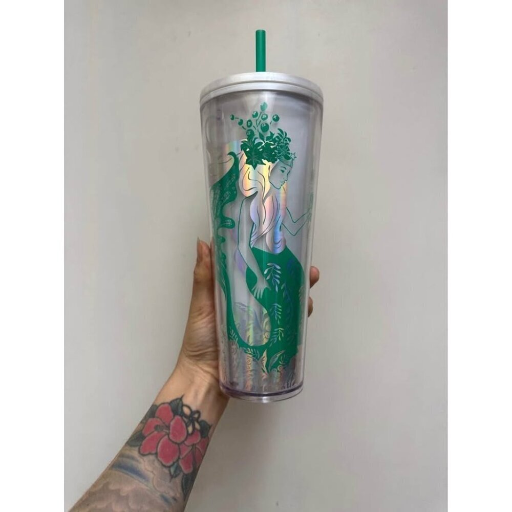 Starbucks Holiday Collection 2022 Mermaid Siren 24oz Tumbler
